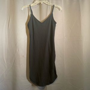 Black spaghetti strap dress